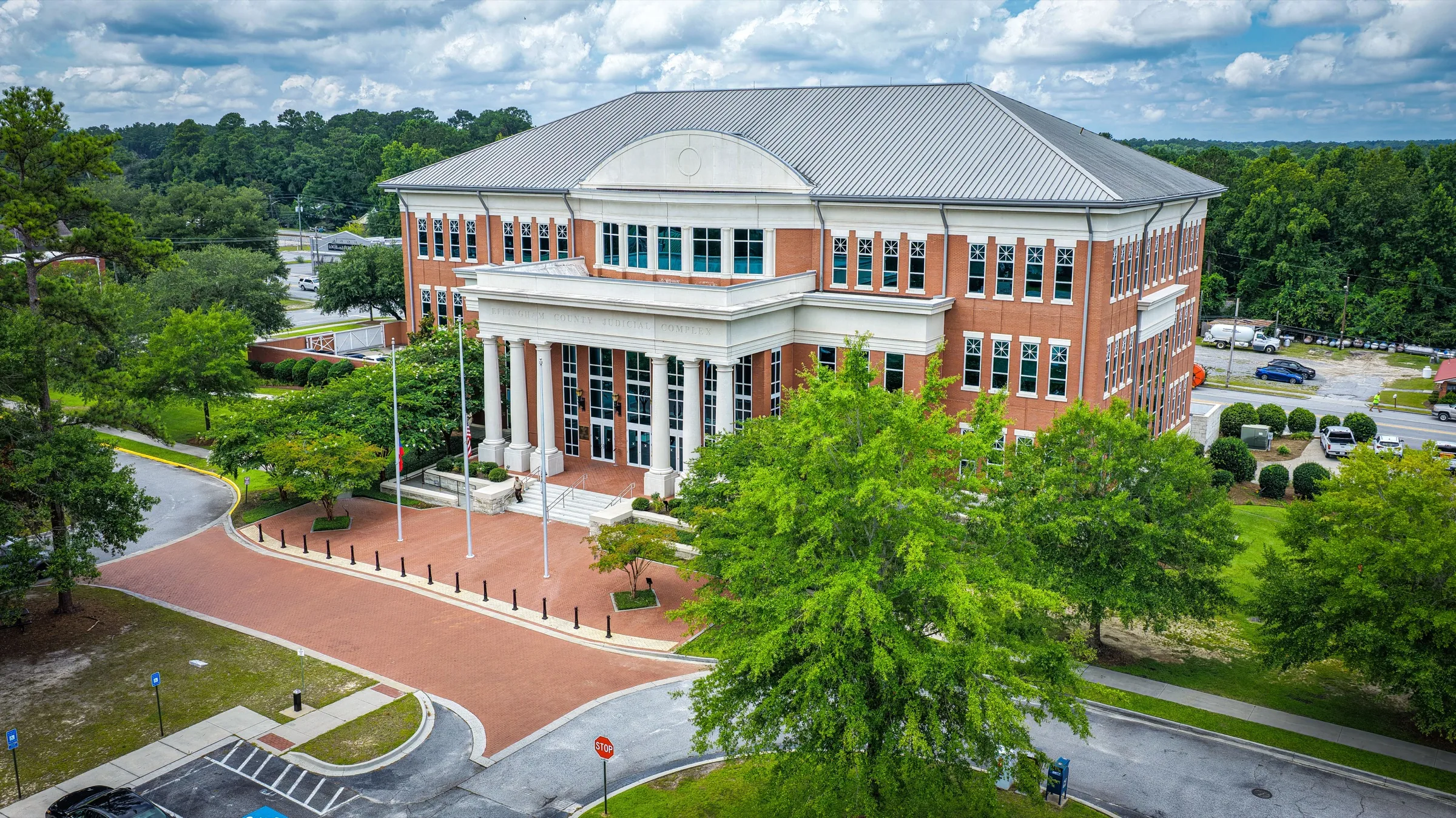 Aerial view of the Effingham County Judicial Complex.